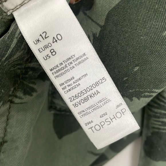 TOPSHOP Green Gray Classic Style Romper Jumpsuit - Picture 9 of 9